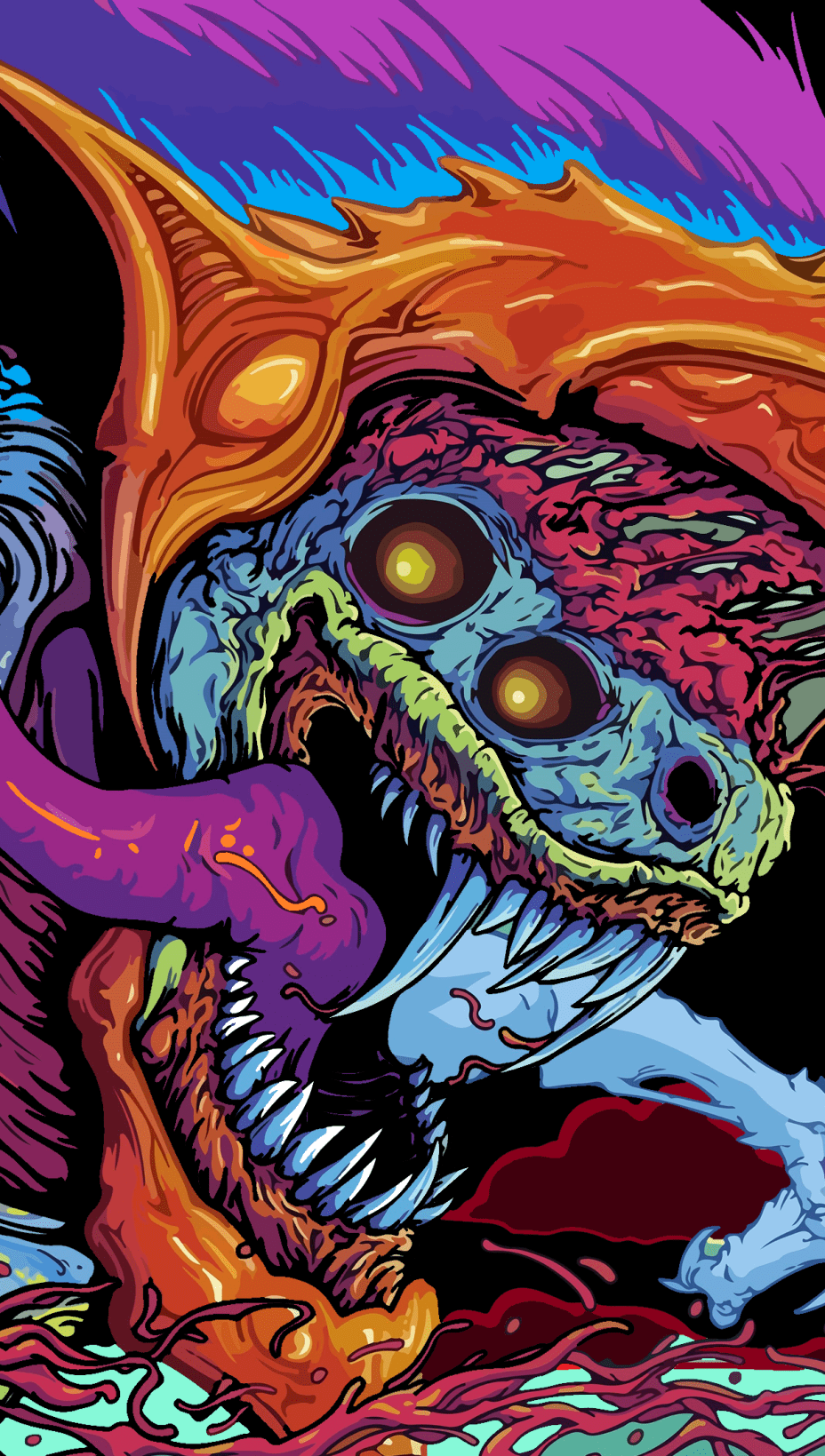 928x1639  monster Mask Katana Girl Iphone Wallpaper HD - iPhone Обои: обои для iPhone 