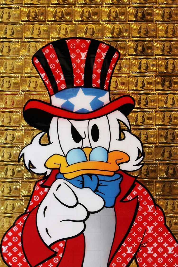 750x1125  download Scrooge McDuck в фоновых обои с монетами | Wallpapers.com 