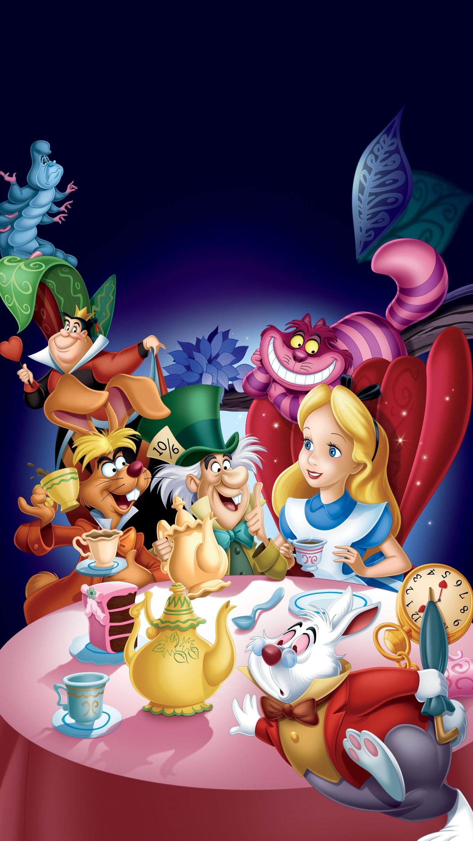 1536x2732 Alice in Wonderland (1951) Телефон Обои | Moviemania | Алиса в стране чудес мультфильм Алиса в стране чудес Дисней Дисней wallpaper