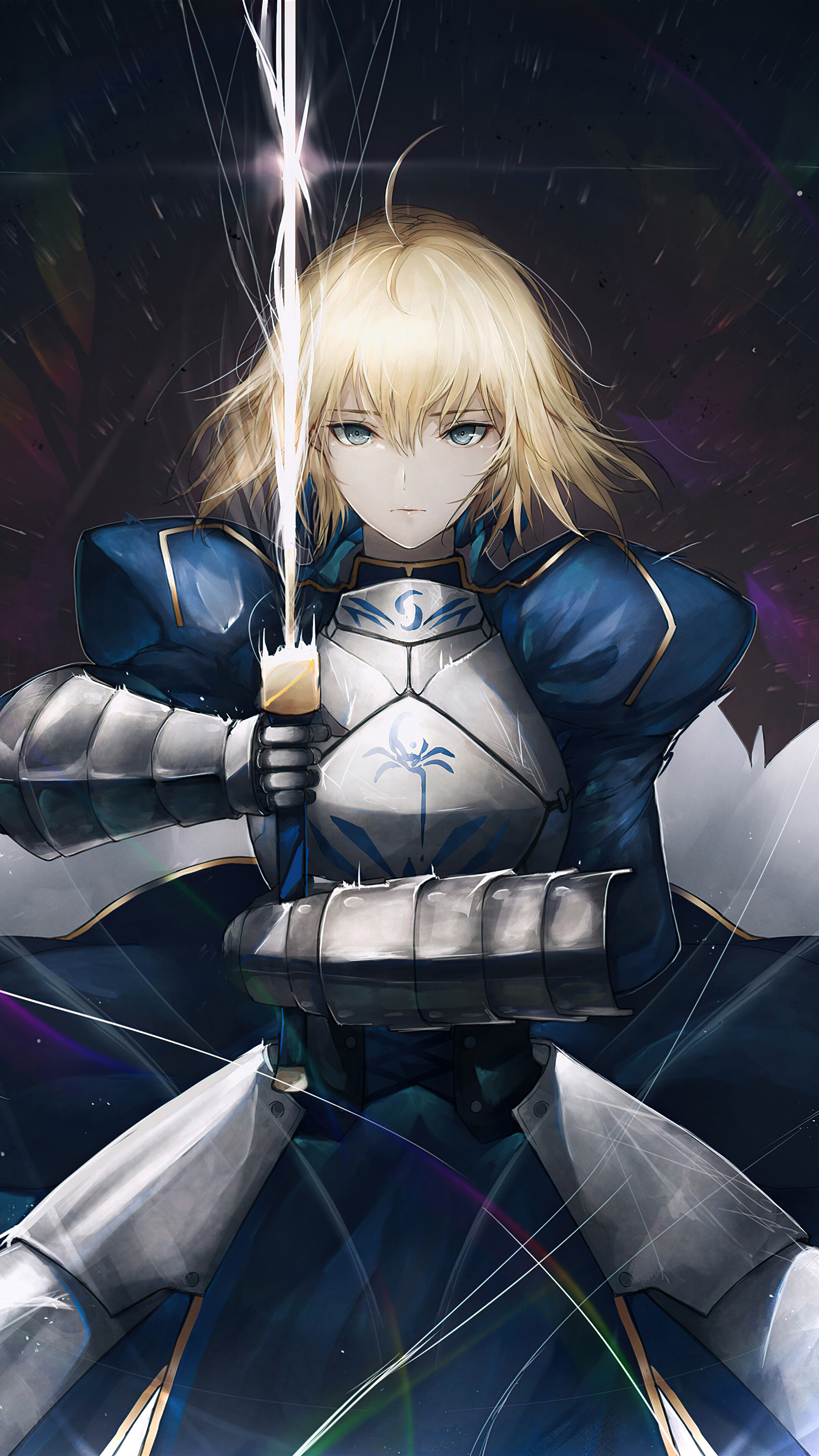 2160x3840  fate Stay Night Night Wallpapers Iphone - обои пещера 
