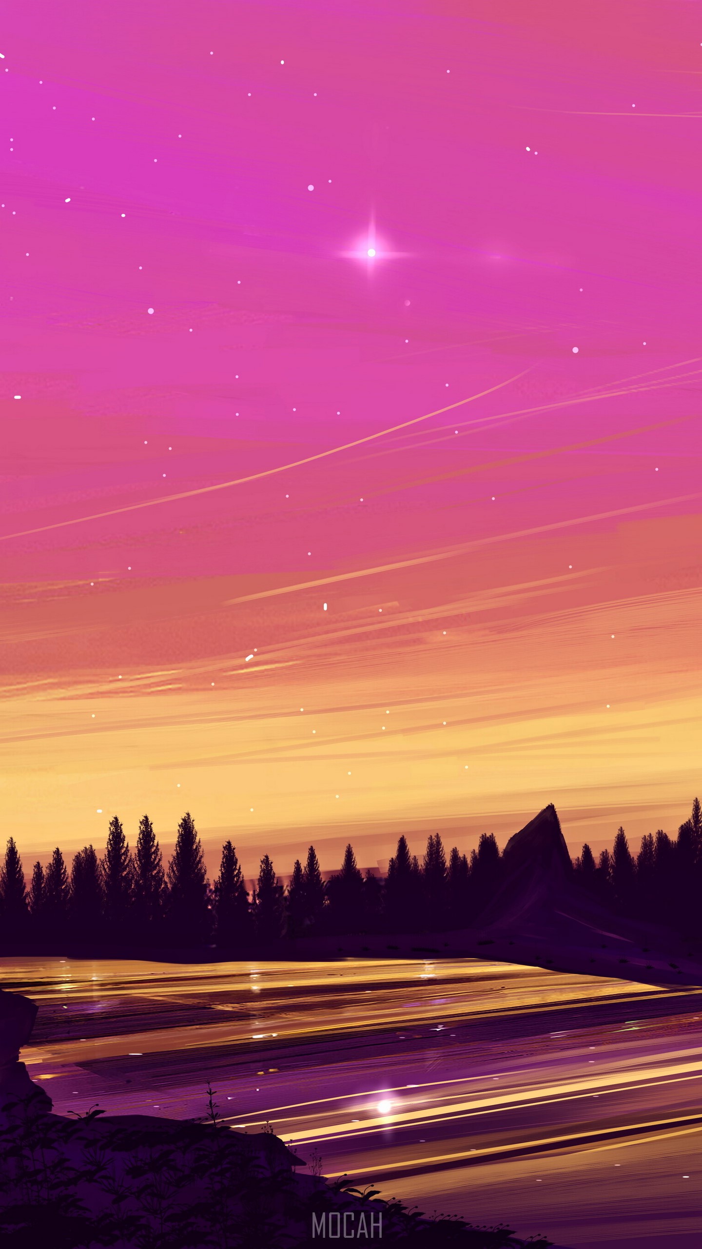 1440x2560  292199 Afterglow, Purple, Sunset, Pink, вечер, LG Q8 Обои HD Скачать, 1440x2560 - Редкая галерея HD обоиОбои горы, река, озеро, зима, снег, ночь, HD, природа № 23277 