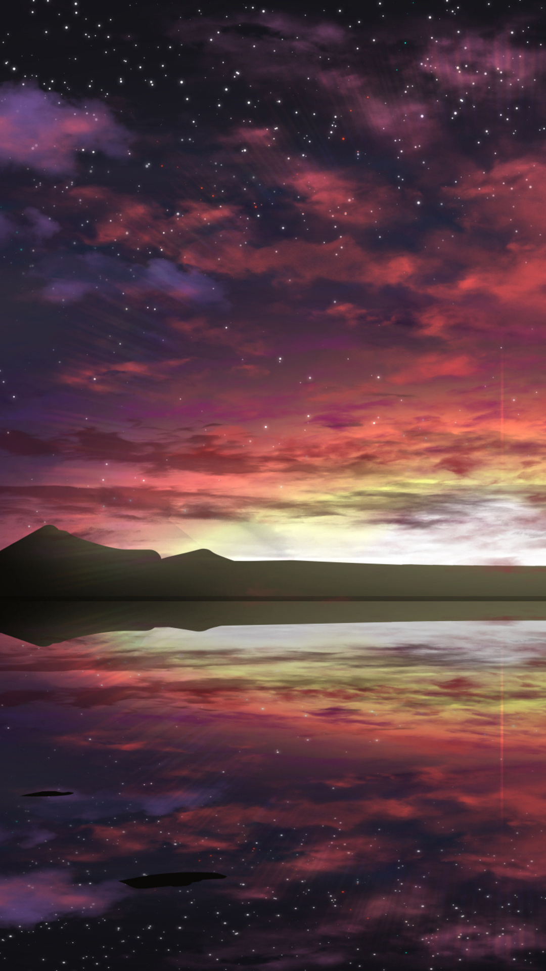 1080x1920   Аэстетические аниме -пейзажи HD Обои - обои пещера 