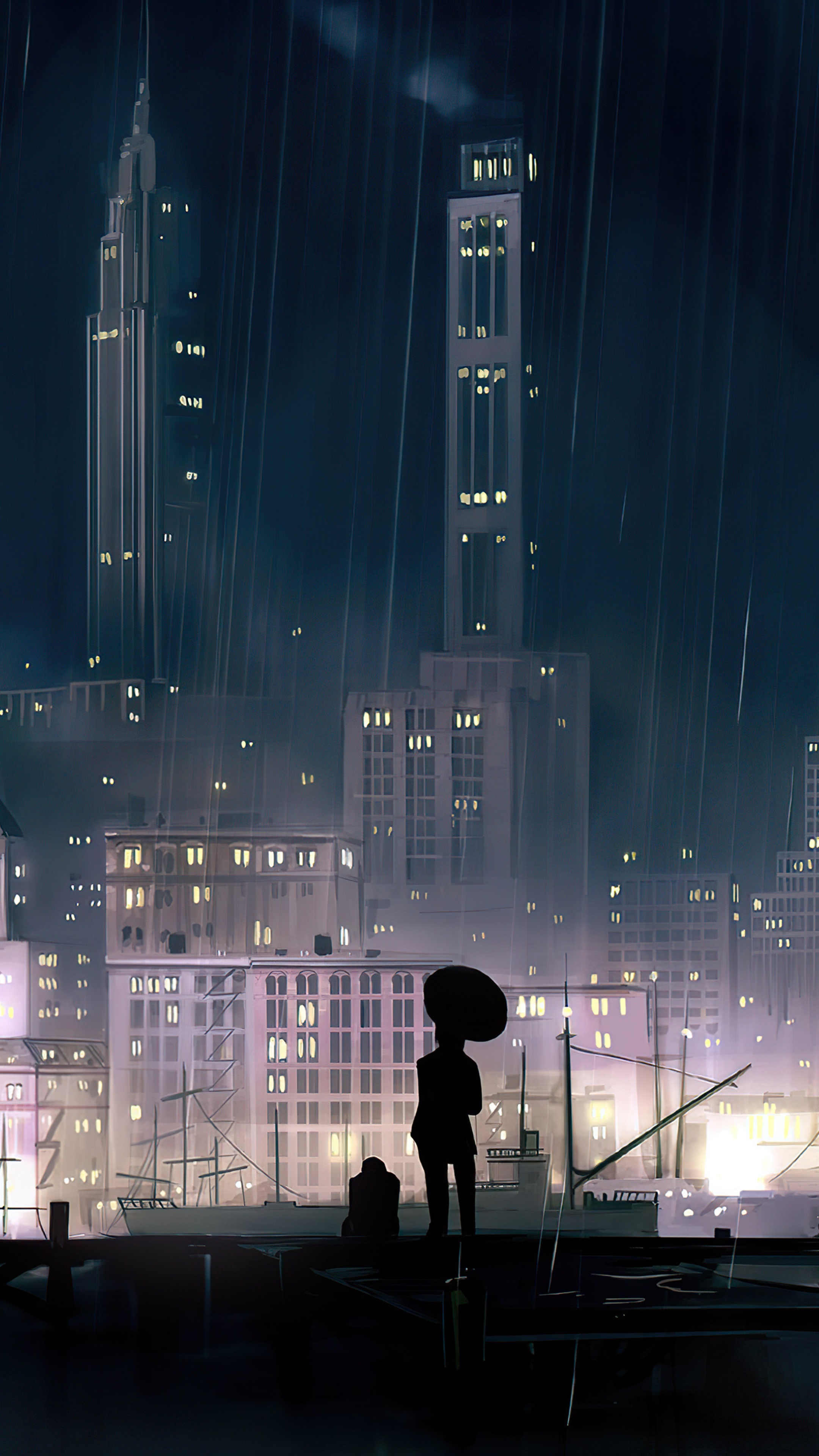 2160x3840  1280x2120 Anime Boy and Girl Alone iPhone 6+ HD 4k Wallpapers, Images,  Backgrounds, Photos and Pictures
