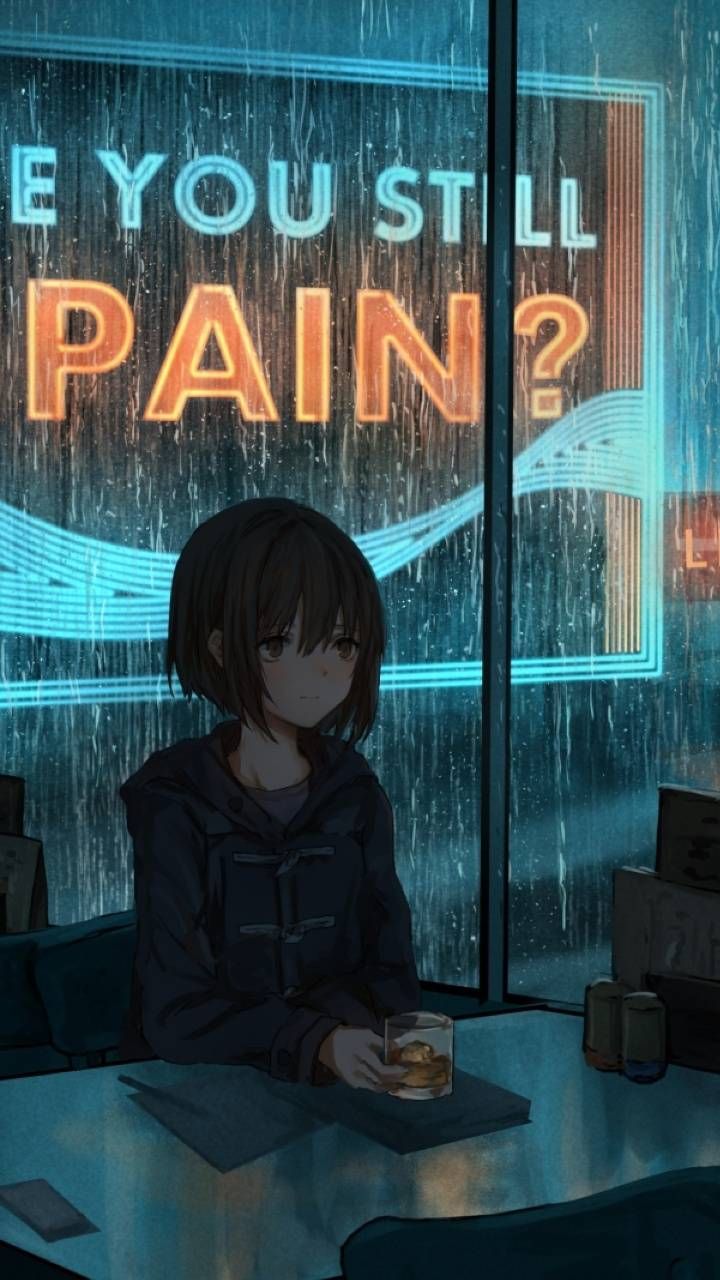 720x1280  Depression Anime Pictures Guy Wallpapers - Обои пещера 