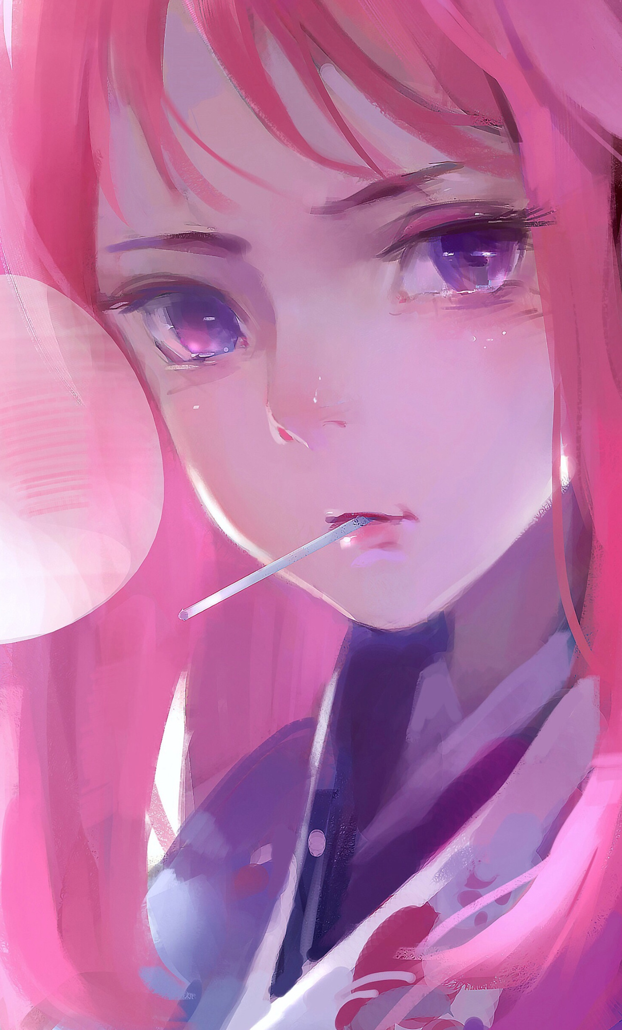 1280x2120   аниме, пары, лотос, вода, девочка, голубые, глаза, длинные, красивые обои HD / Desktop и Mobile Founds