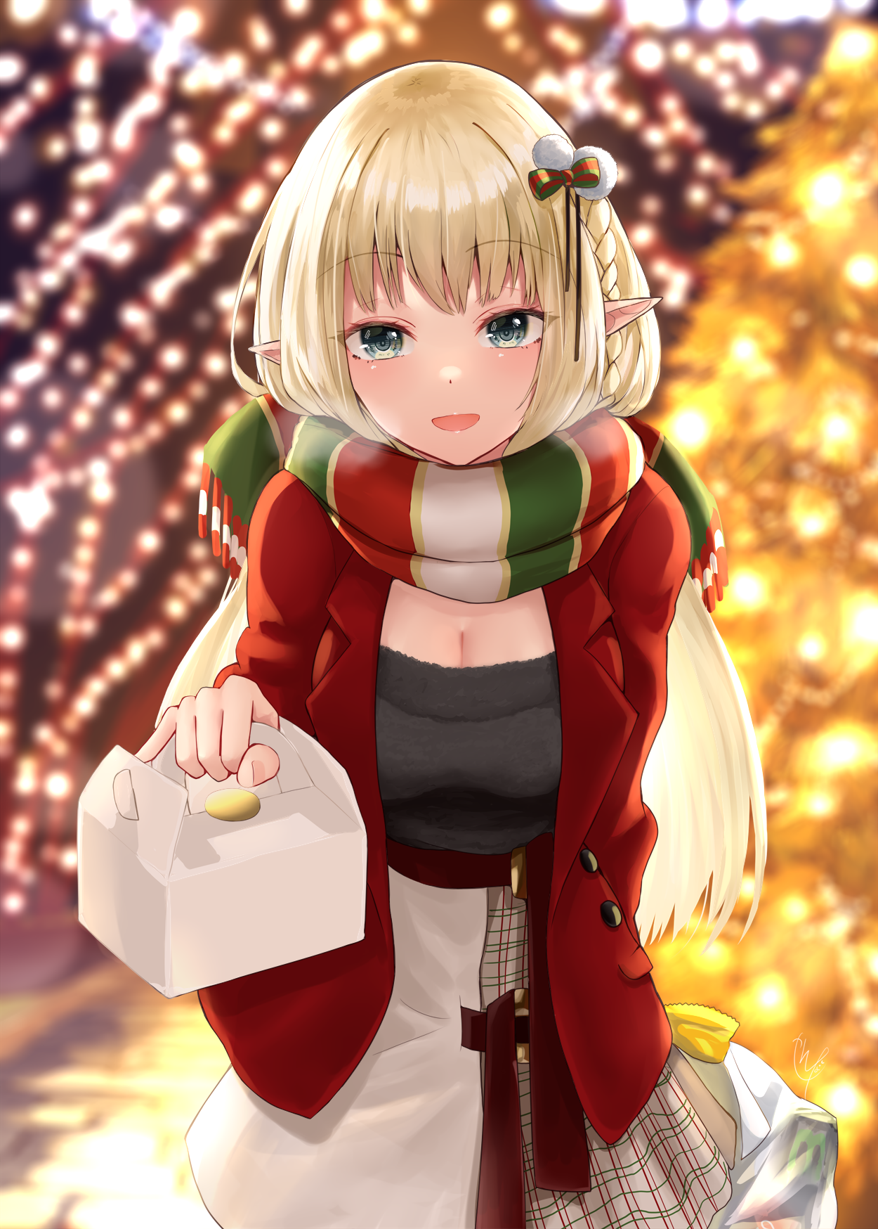 1250x1748  Christmas Girl Anime IPhone Wallpaper HD - IPhone Wallpapers : Обои для iPhone 