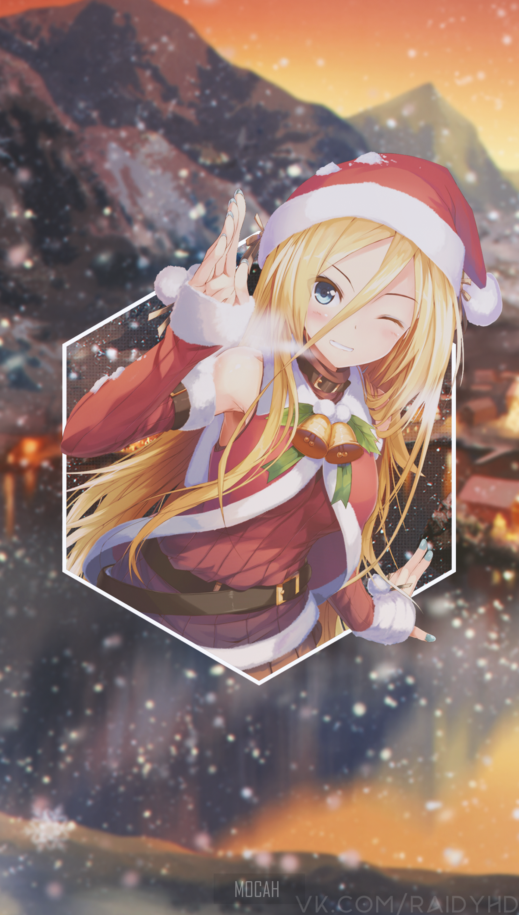 1703x3000   136+ аниме Рождественские обои HD