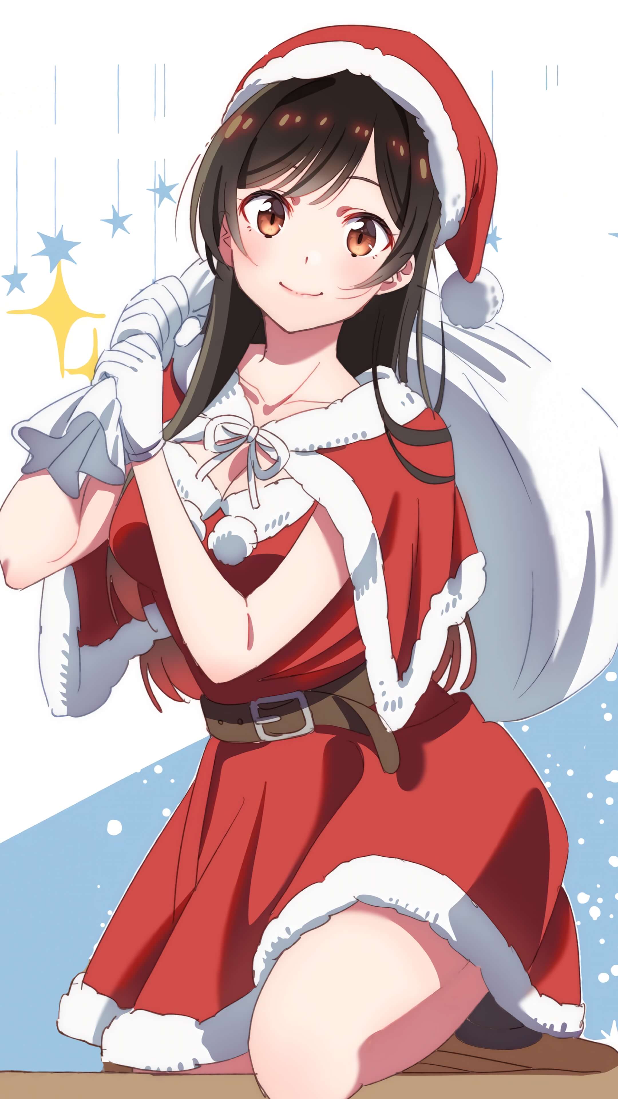 2160x3840  323809 Rem, Anime, Girl, Maid, Merry Christmas, Re: Zero, 4K - Rare Gallery HD Обои 