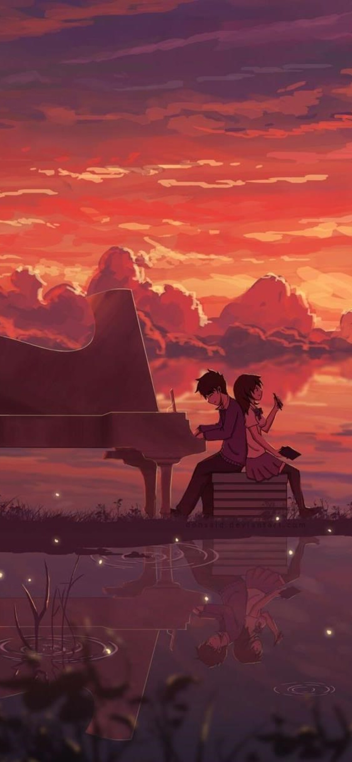 1125x2436   Аниме-художественное телефона Обои-обои пещера 