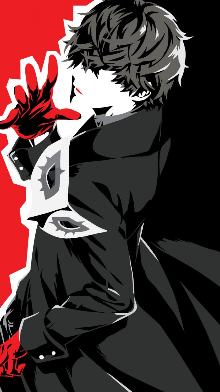 720x1280  akira Kurusu, Protagonist, Persona. Видеоигра, аниме, 720x1280 Обои | Персона 5 аниме, персона 5 Joker, Persona 5