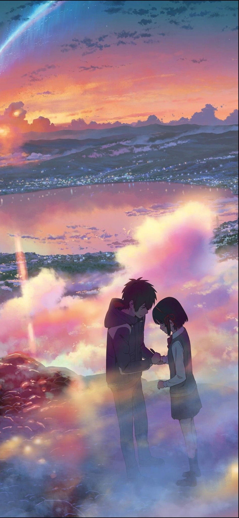 946x2048  Anime Boy, Romance, пара, Cool, HD Телефон Обои | | PEACKPX