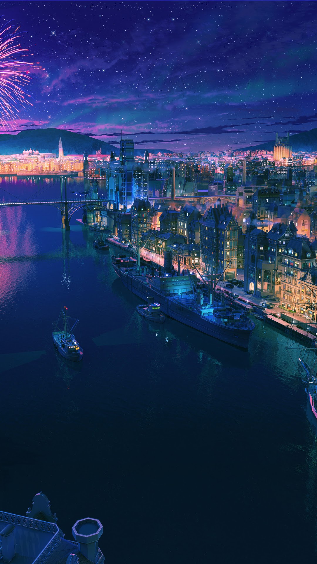 1080x1920  1125x2436 Аниме Фоно Фоны Ночь 4K iPhone XS, iPhone 10, iPhone x HD 4K Обои, изображения, фоны, фотографии и картинки 