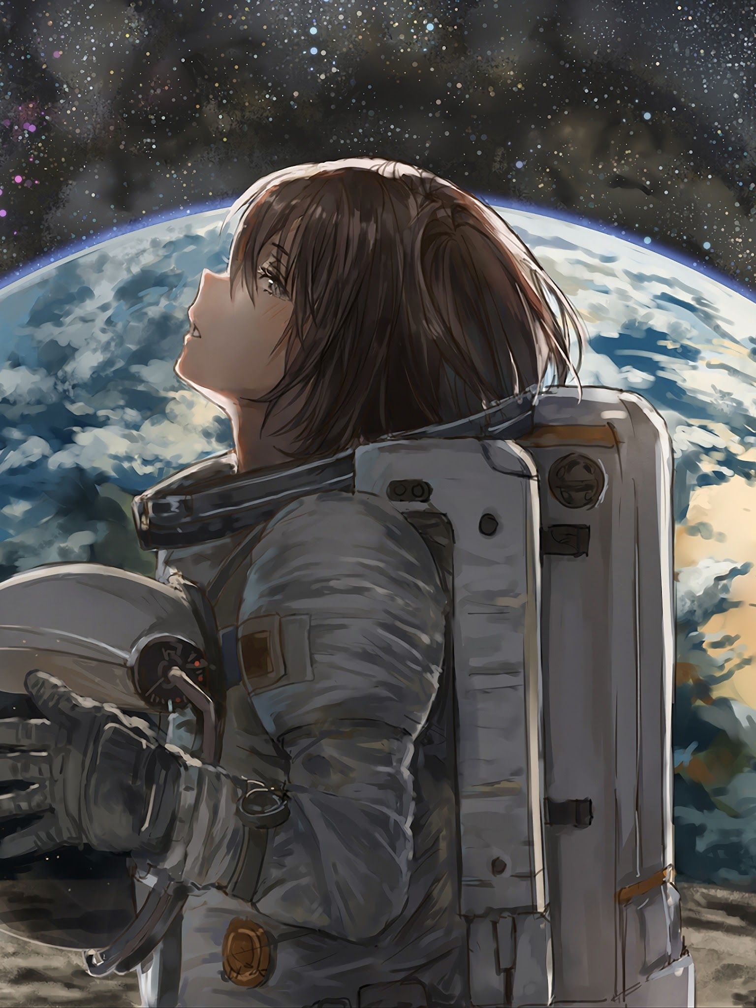 1536x2048   8+ Anime Space Walpapers для iPhone и Android от Jordan Chan