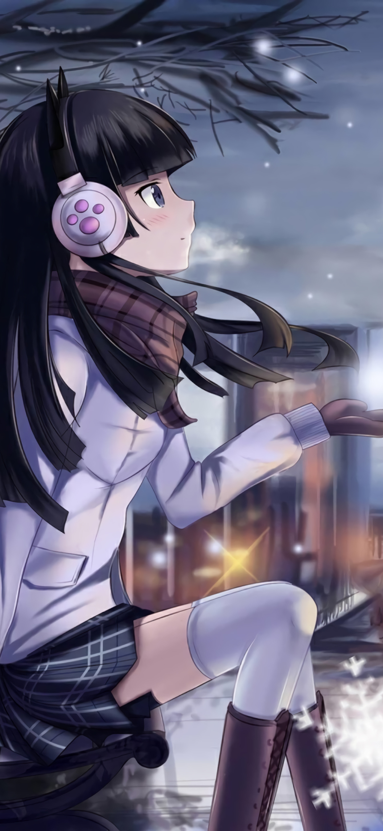 1242x2688  download обои 840x1160 напиток, кофе, аниме -девушка, зима, iPhone 4, iPhone 4S, iPod Touch, 840x1160 HD Фон, 3870