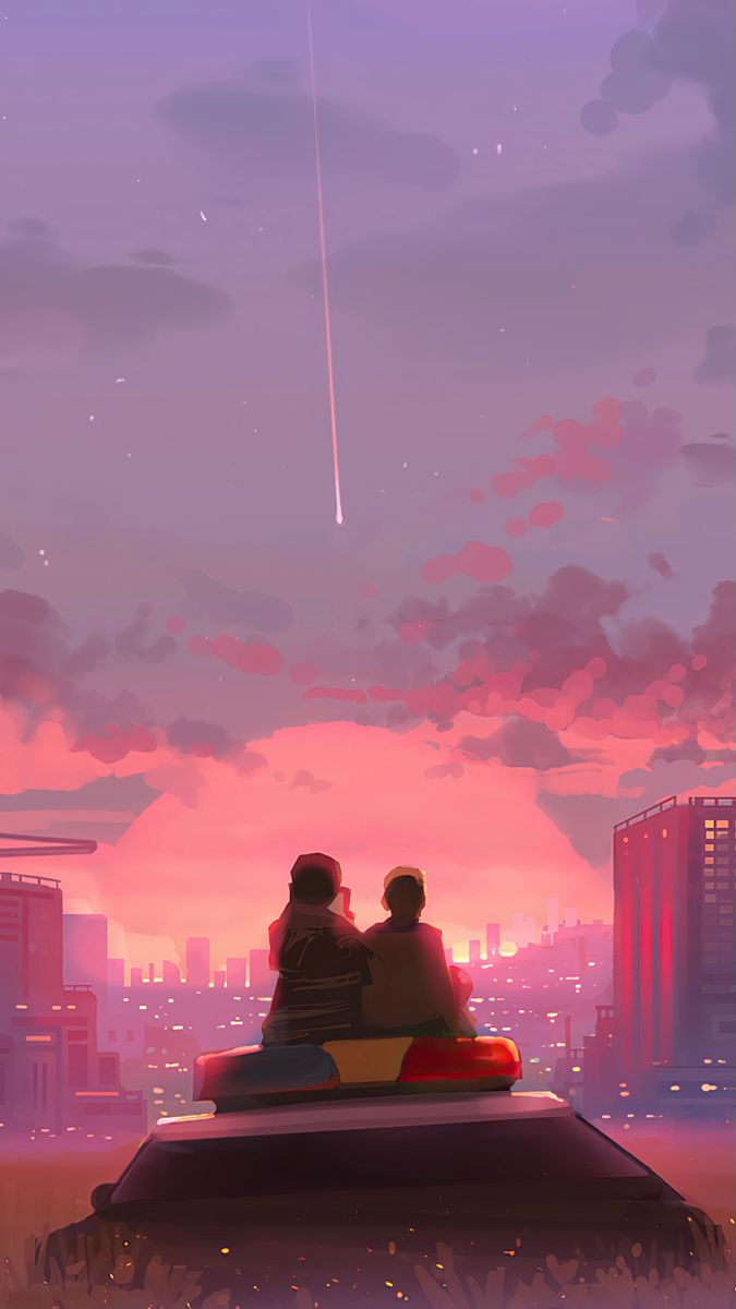 675x1200  inlove | Аниме -пейзаж обои, обои пейзажа, аниме -пейзажи 