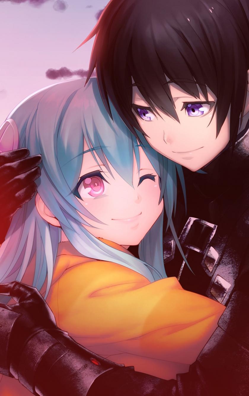 840x1336  love Пара милые аниме обои на обоях walpydog