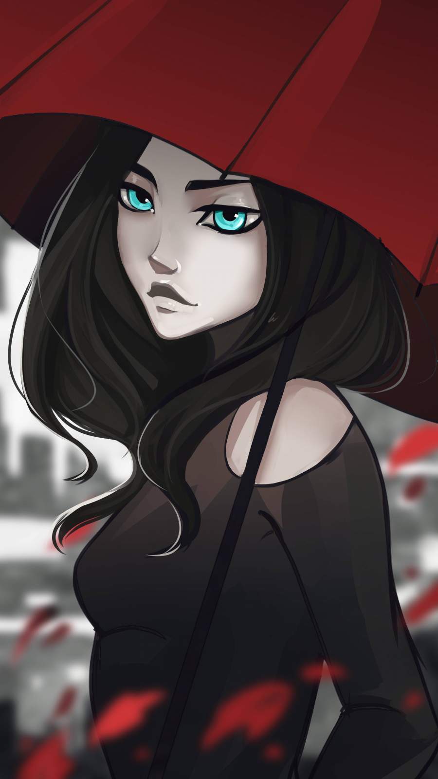 900x1600  1280x2120 Anime Girl Blue Eyes Iphone 6+ HD 4K обои, изображения, фоны, фотографии и картинки 