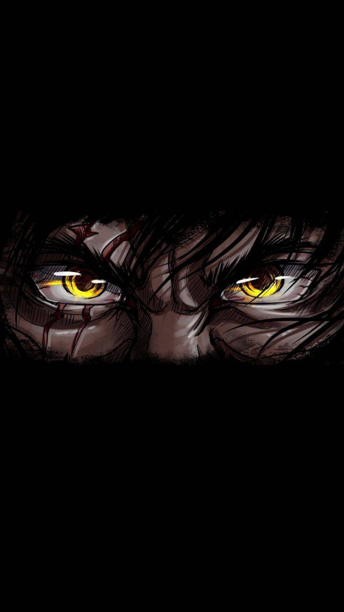 700x1244  Anime Dark Eye HD Обои - обои пещера 