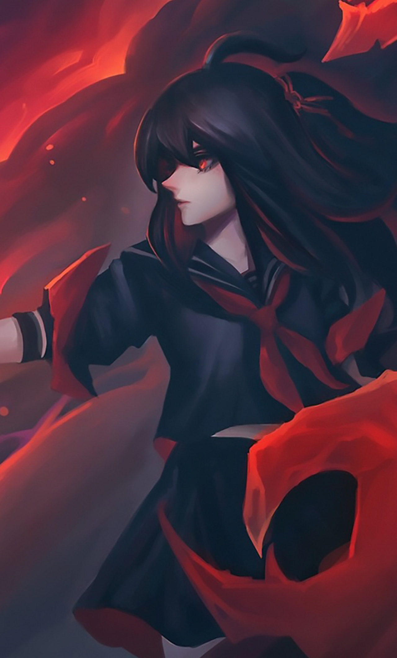 1280x2120  download Симпатичное эстетическое аниме Зеленые глаза Обои | Wallpapers.com 