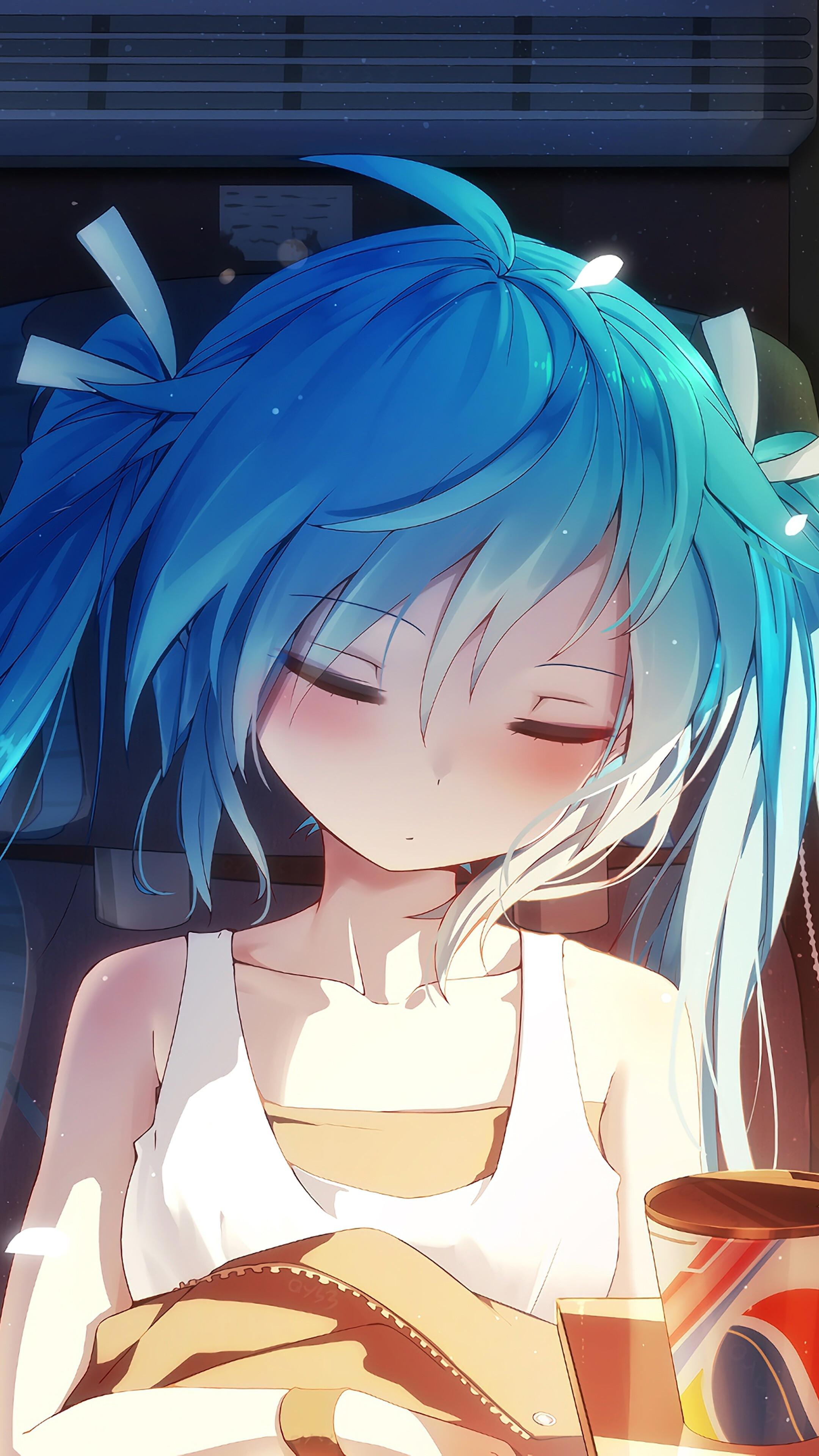 2160x3840  4096x2304px | бесплатно скачать | HD обои: аниме, блондинка, платье, девочка, лето | Обои Flare