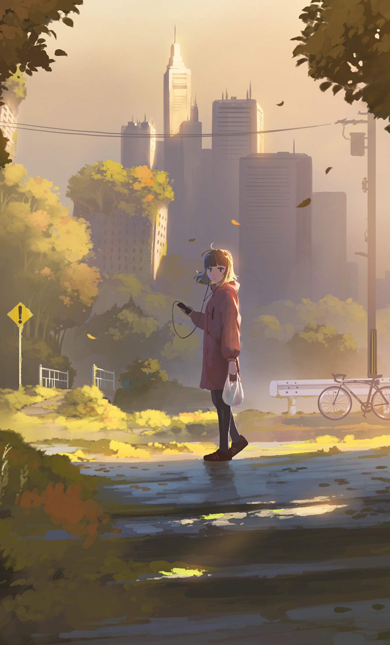 1280x2120  cute Anime Autulm HD WATPARS | Pxfuel