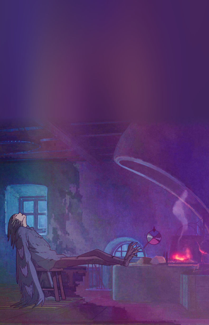 880x1369  sleepy Princess в демоне -замке обои - обои Cave