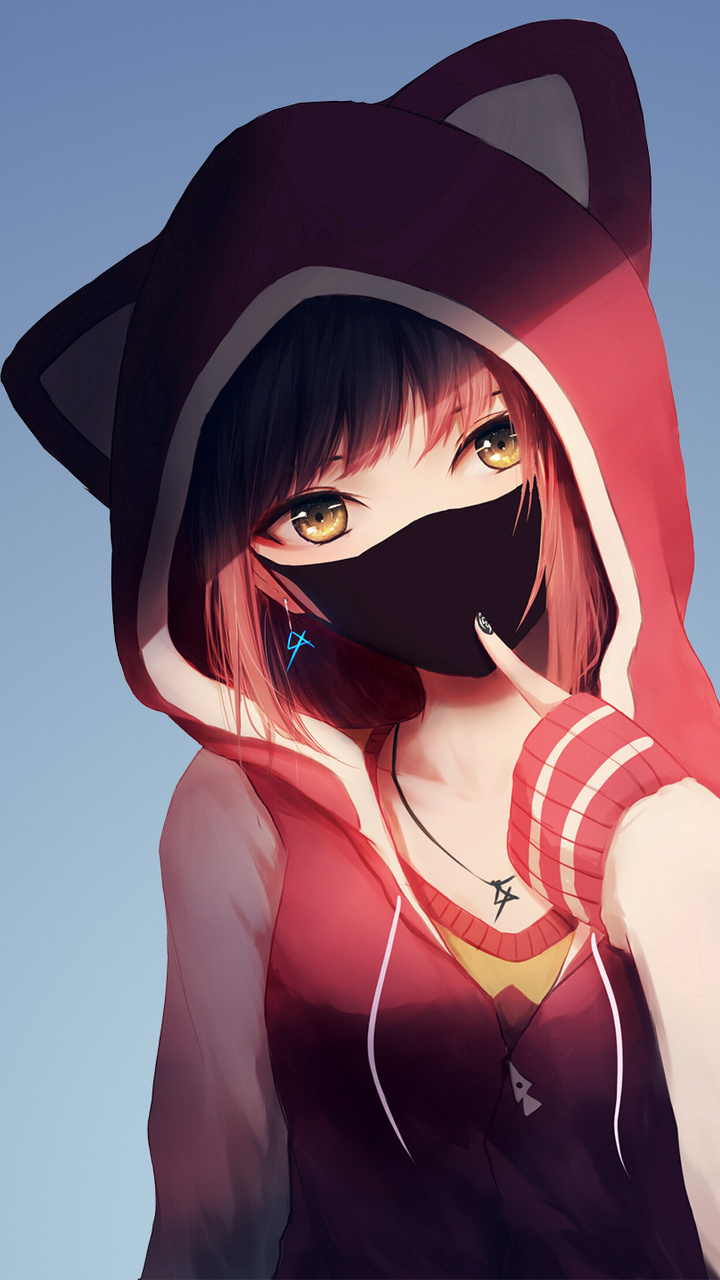 720x1280  iphonexpapers.com | iPhone x обои | BF55-School-Anime-Allust-Orange- Минимально-испадок 