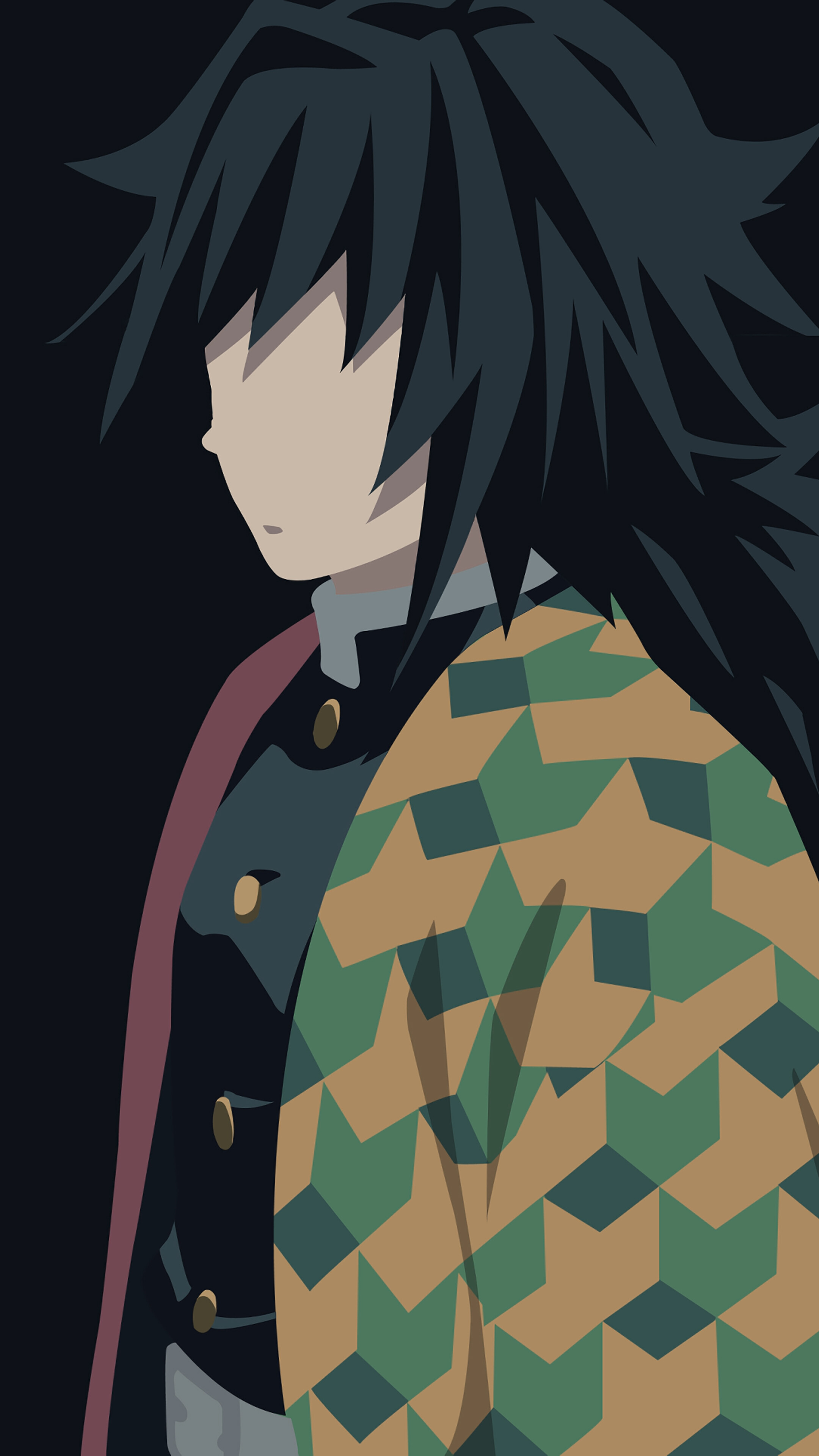 2160x3840  Anime Черные минимальные обои - обои пещера 