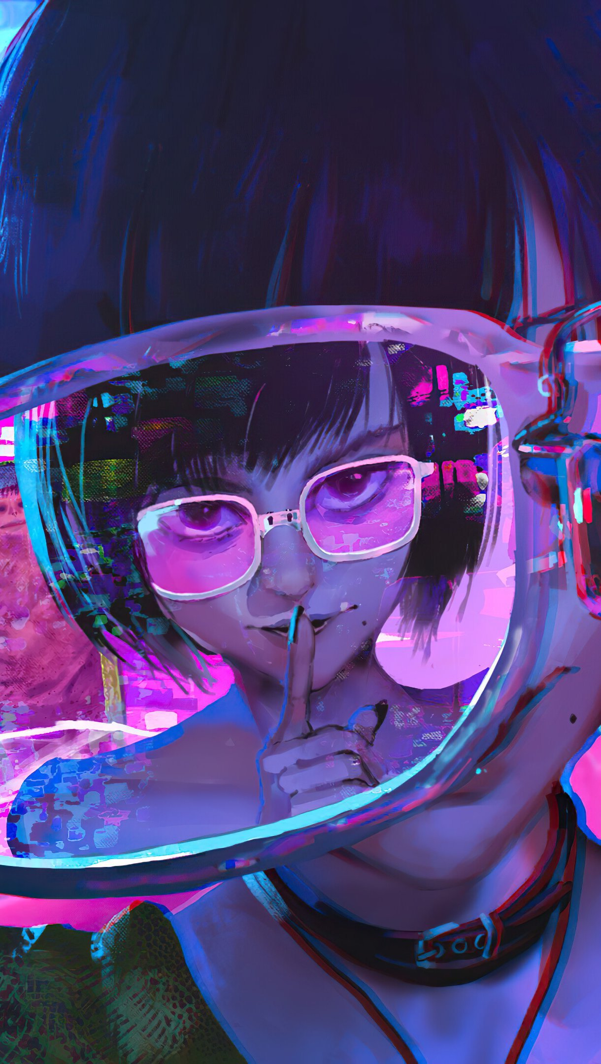 1220x2160  wallpaper Anime, Люси Эджеруннер, Cyberpunk 2077, Cyberpunk, Anime Art, фон - скачать бесплатно Image