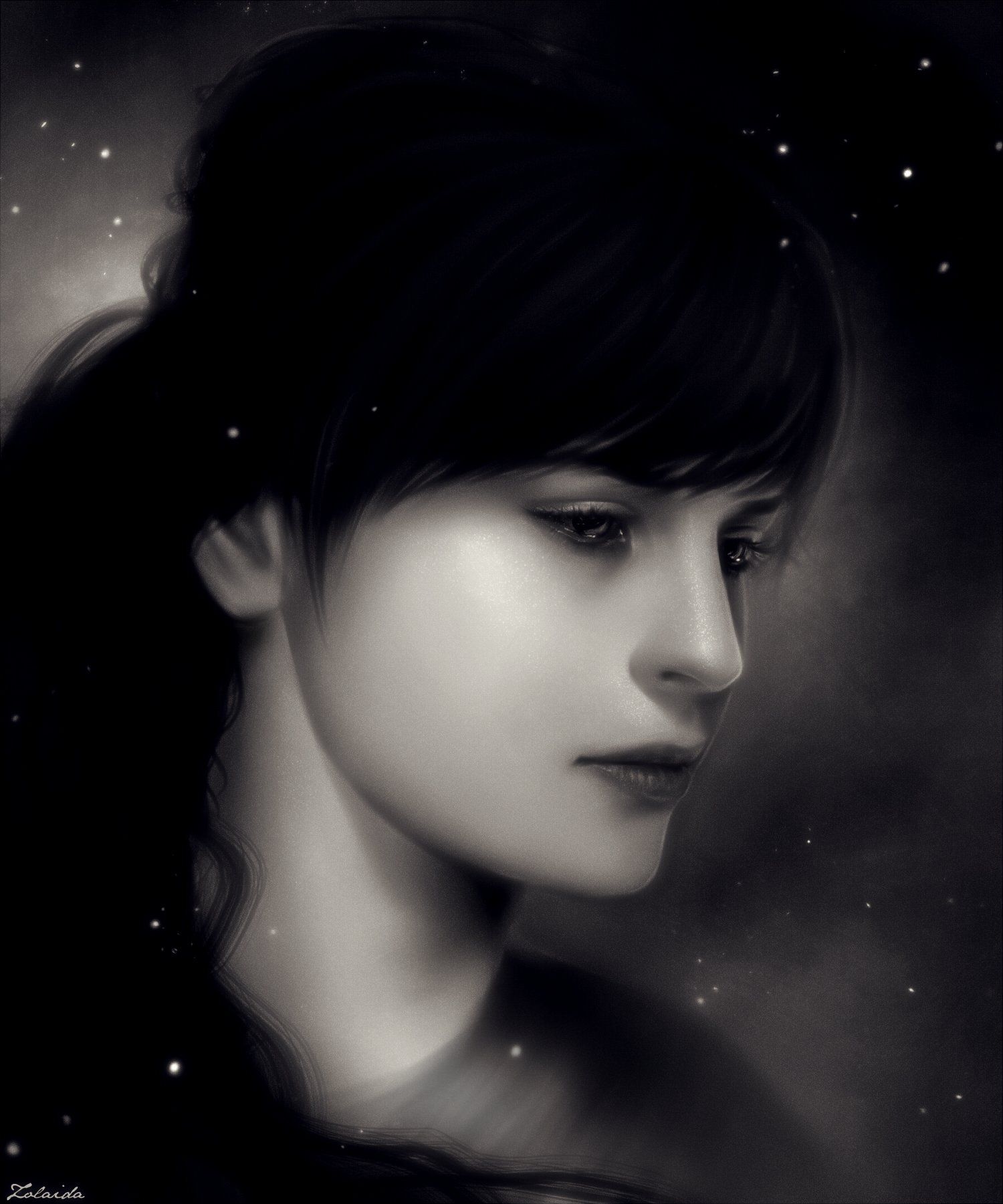 1500x1801  Крик -девочка обои - пещера обоев