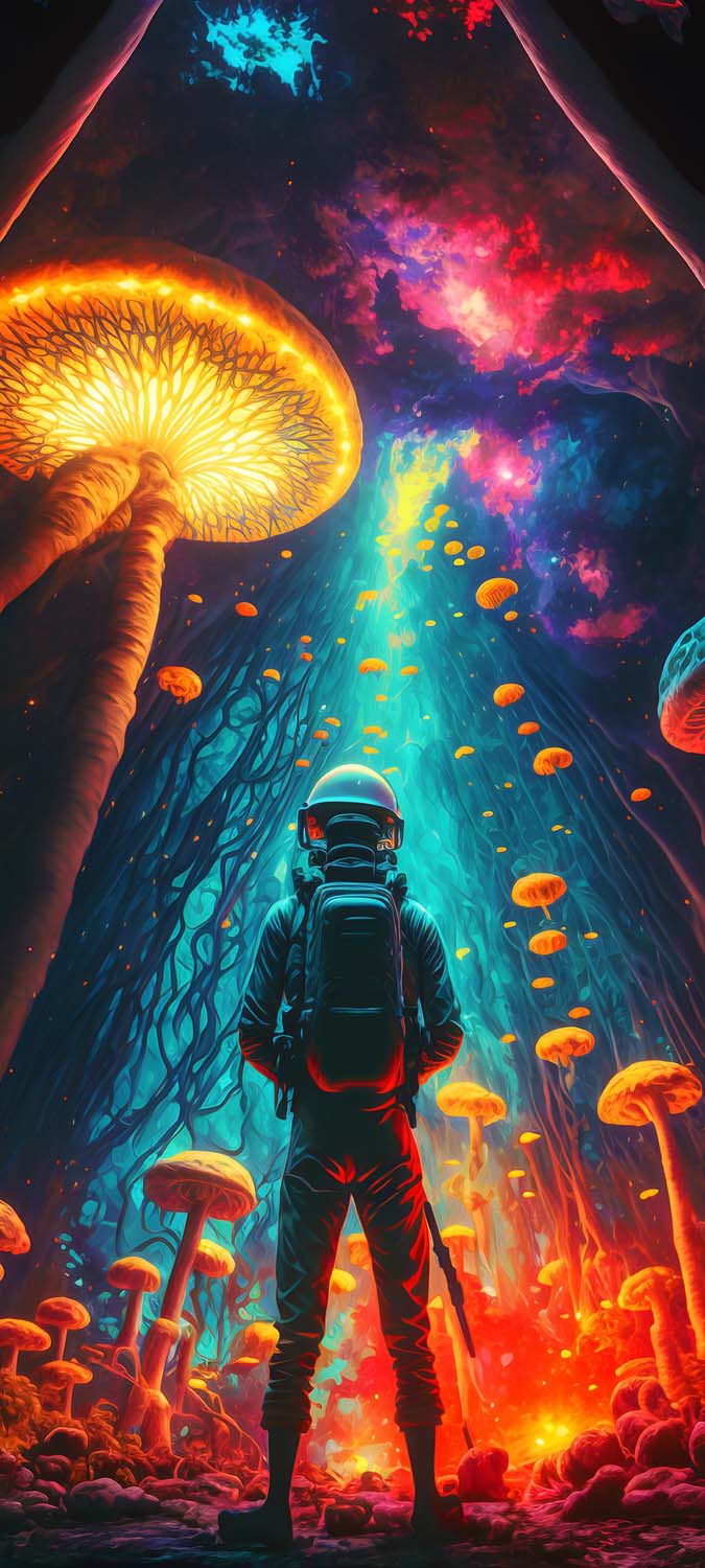 675x1500  Волшебные грибы для iPhone обои HD - обои для iPhone: обои для iPhone