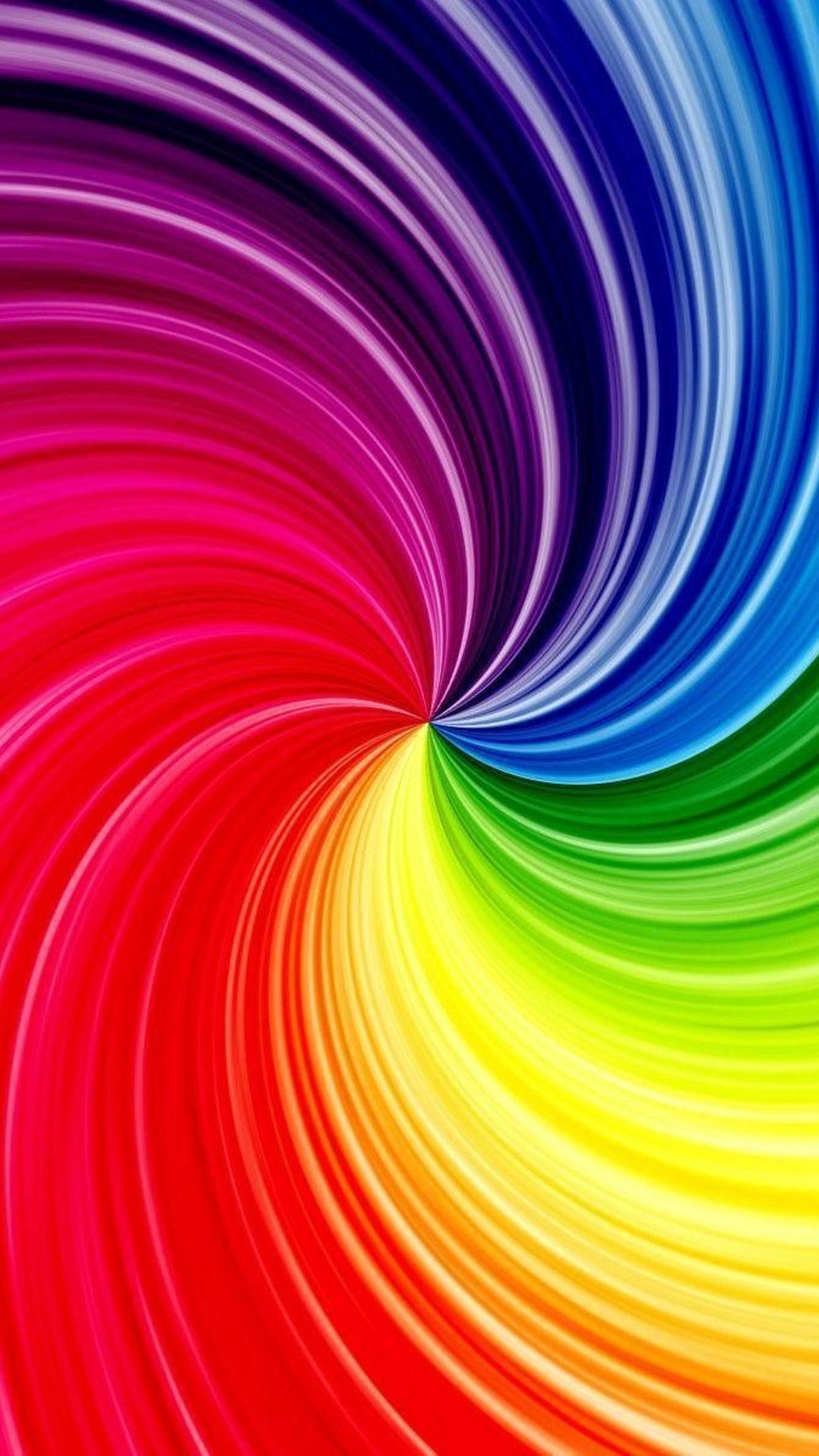 1242x2208  Радужная магическая художественная дизайн цвета - HD обои