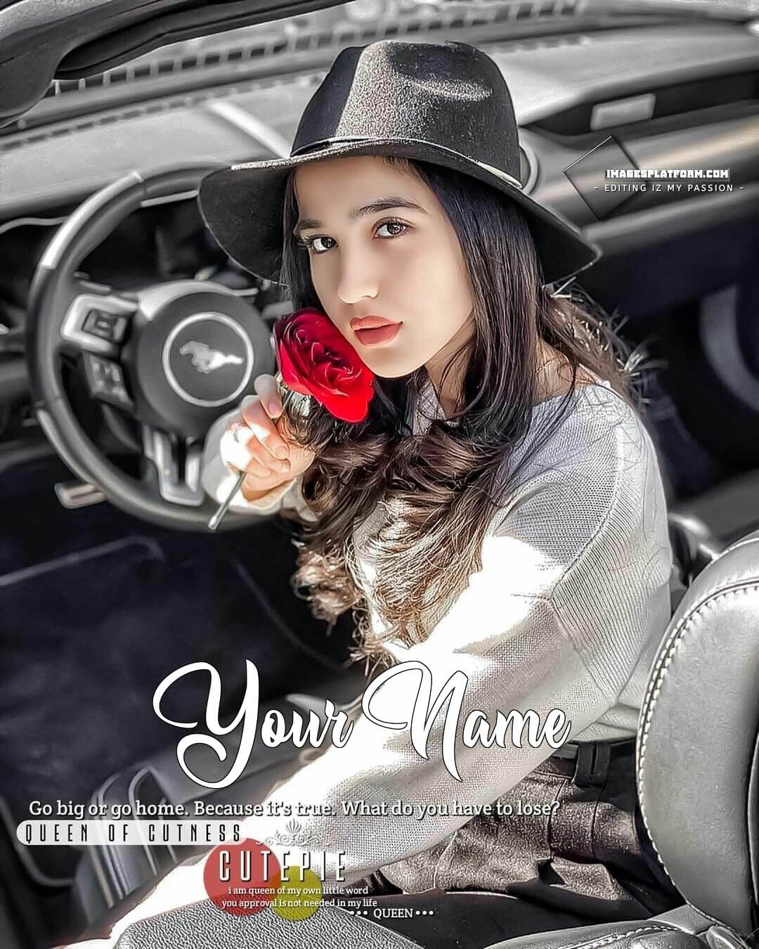 1080x1350  Узбекистан Девушка, сидящая в автомобильных обоях и изображение профиля с именем