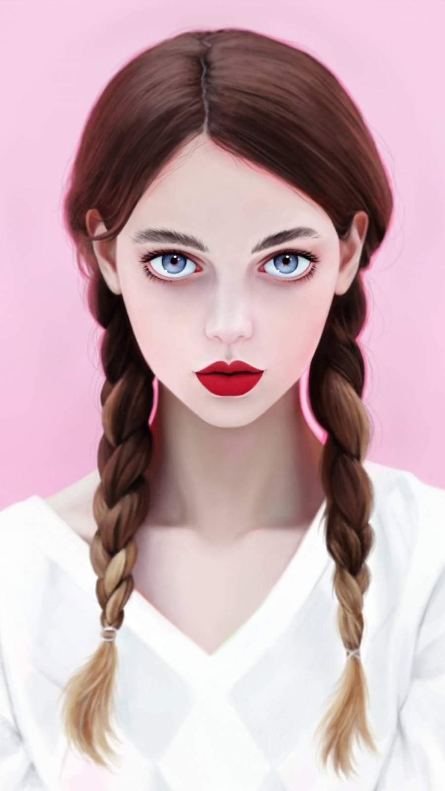 900x1600  Brunette Blue Eye Eye Wallpaper - обои для iPhone: обои для iPhone