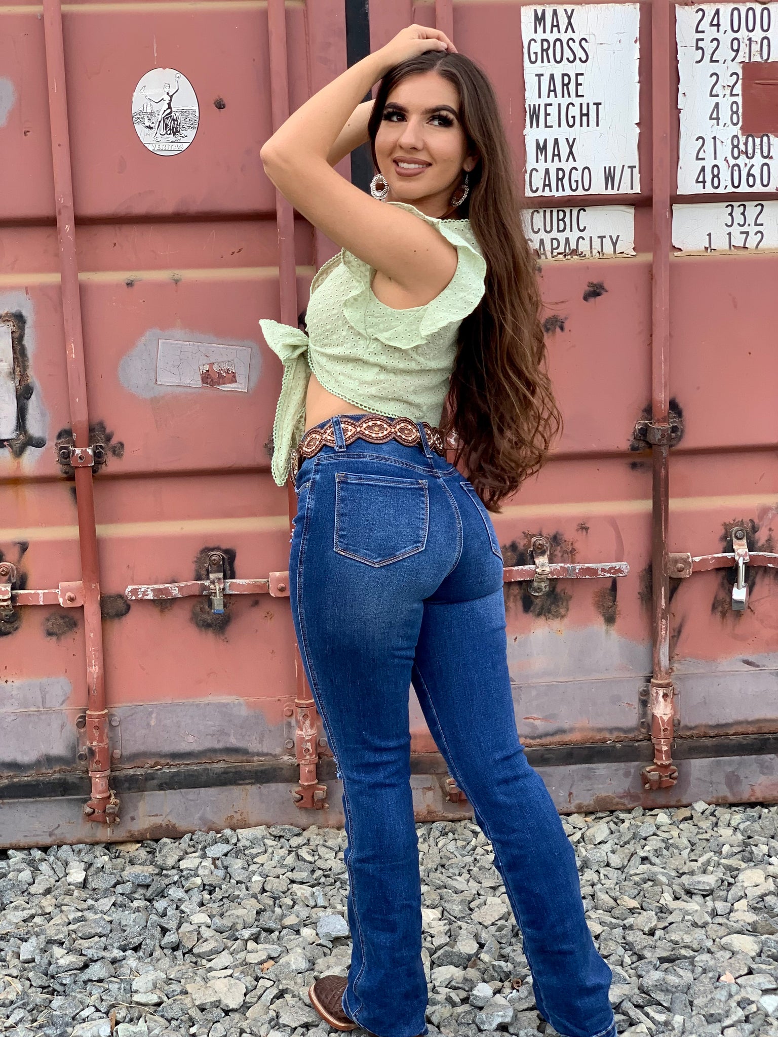 1536x2048  Adelita Crochet Top Top (Sage) - Бутик Валерии