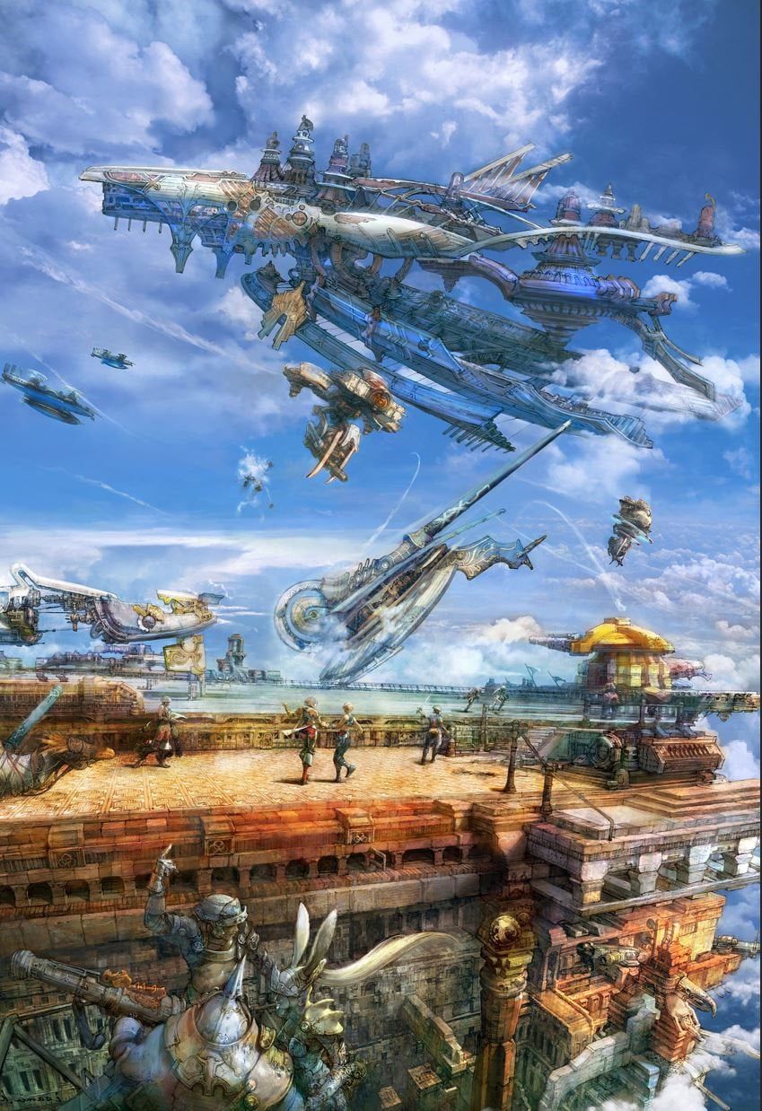 849x1238  FF12 Айборы - Etsy | Final Fantasy Art, фэнтезийный пейзаж, Final Fantasy