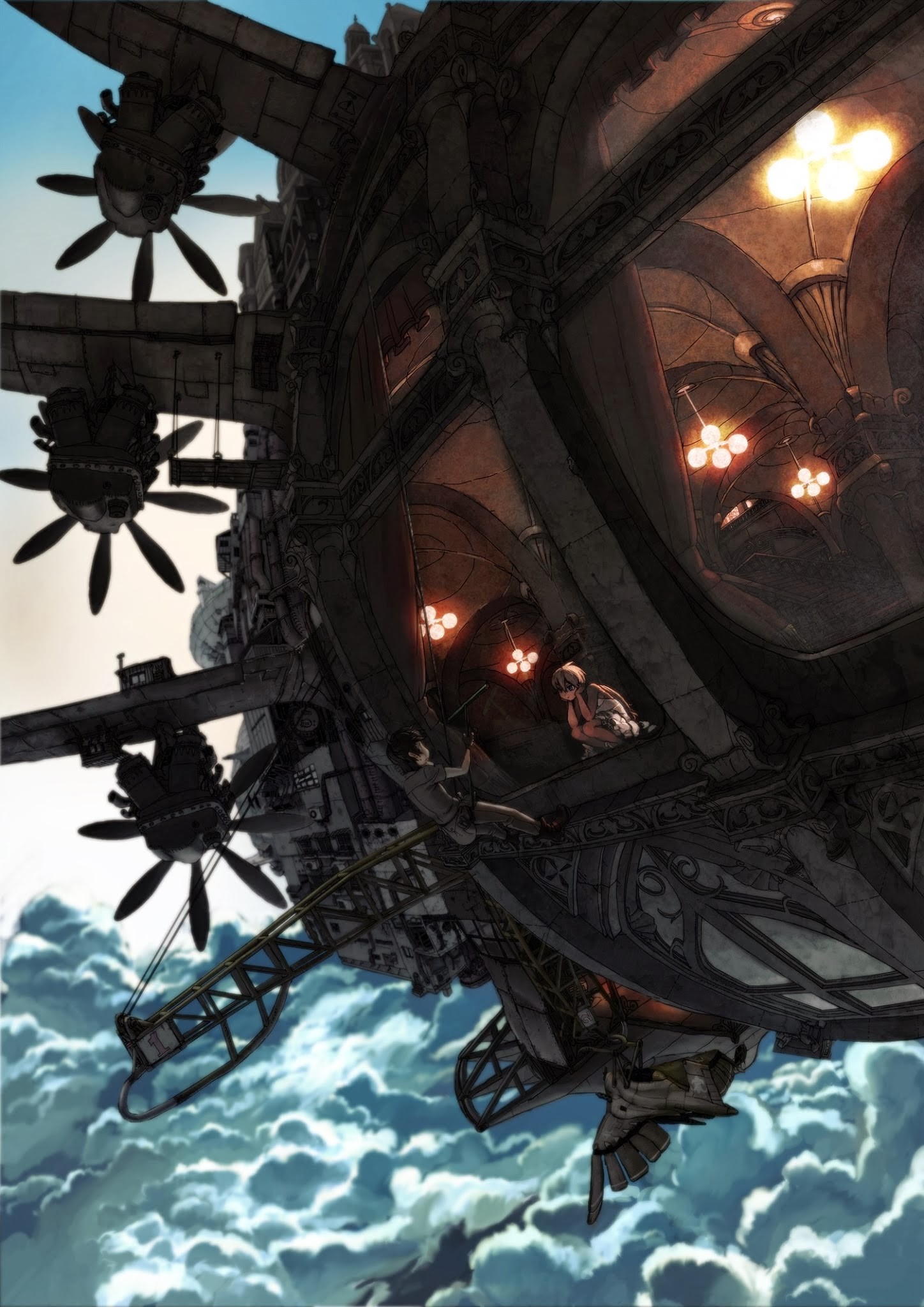 1448x2048  Обои: аниме девочки, аниме -мальчики, пространство, транспортное средство, эвиабилеты, скриншот 1448x2048 - Splash27 - 217492 - HD обои - Wallhere