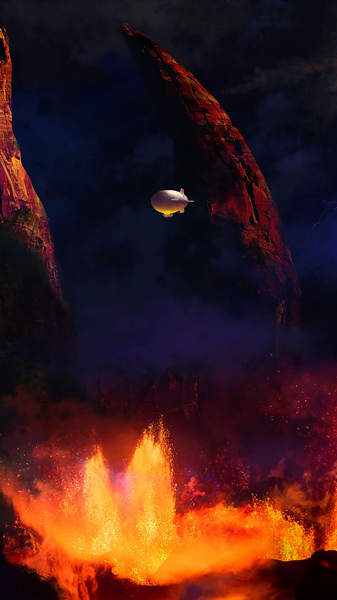 1080x1920  Скачать дирижабль среди американских обоев | Мобайк