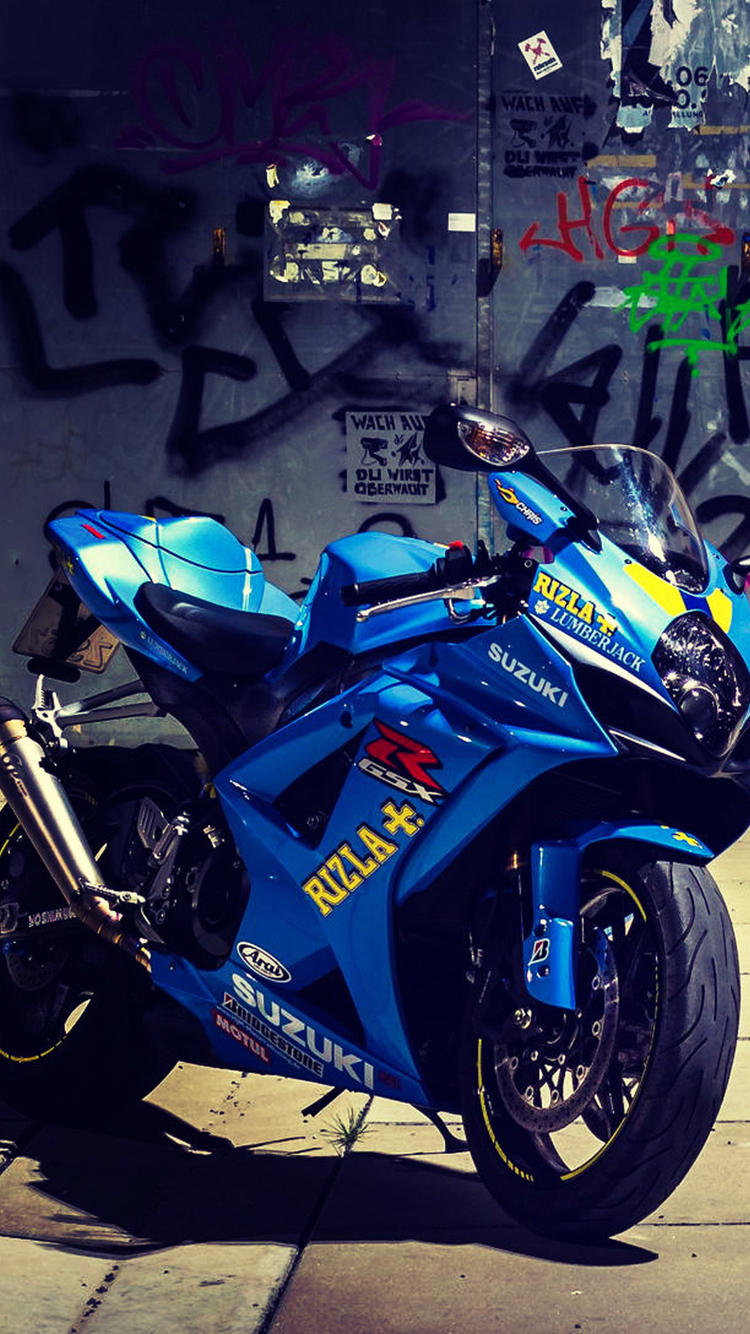 750x1334  Suzuki Motorcycle [iPhone \ U0026 Android] Обои | Badasshelmetstore