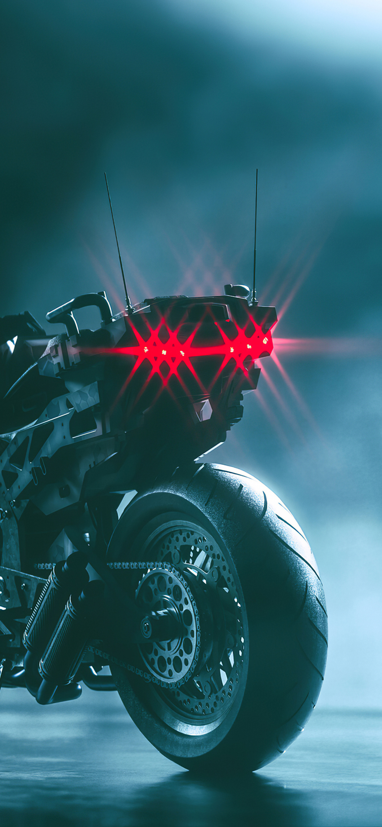 1242x2688  1242x2688 Cyberpunk Bike с Man 4K iPhone XS Max HD 4K обои, изображения, фоны, фотографии и картинки