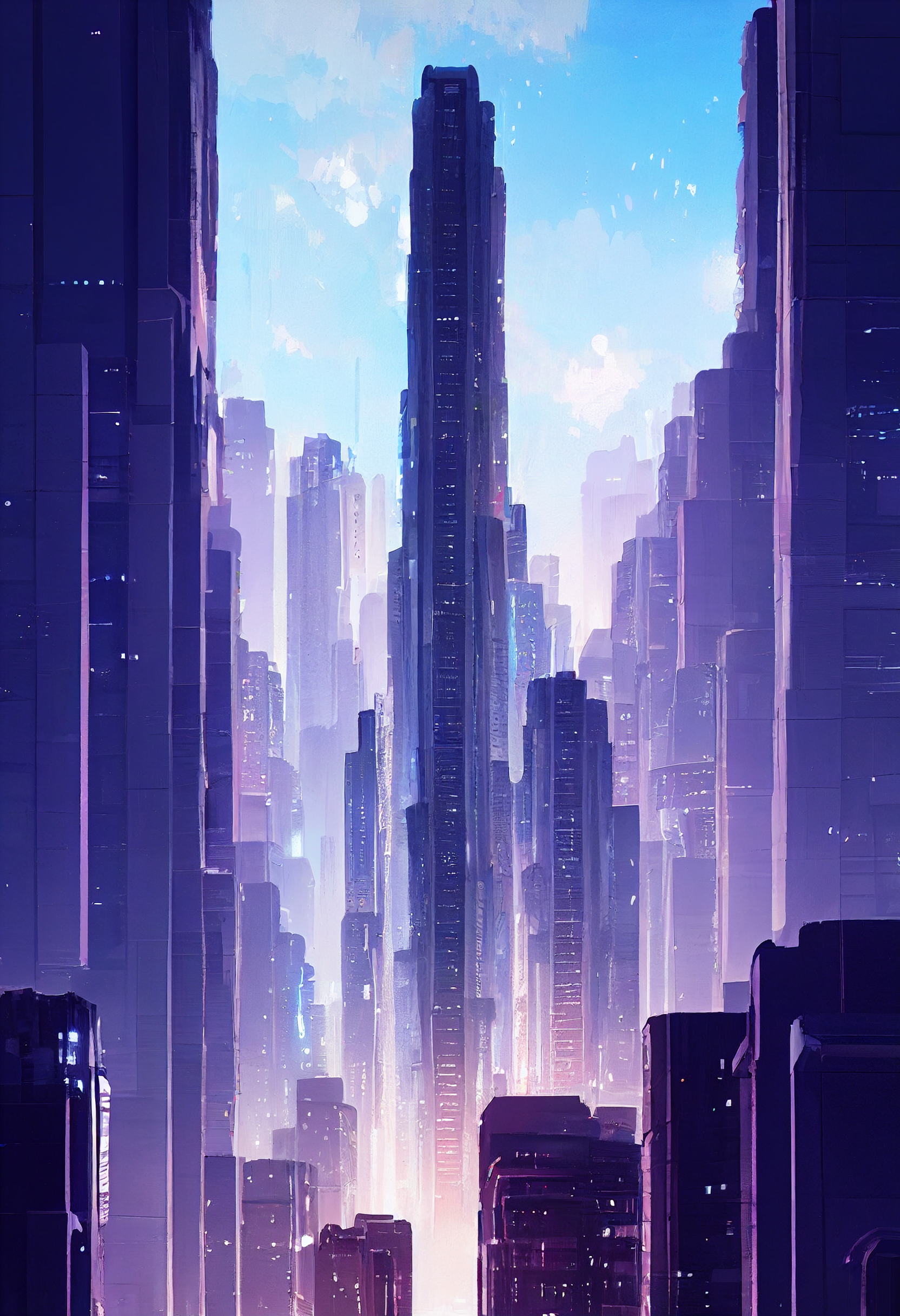 1664x2432  Классическая масляная живопись аниме -среда концептуального искусства с репрессивным гравитационным заклинанием, фантазией, трендом на