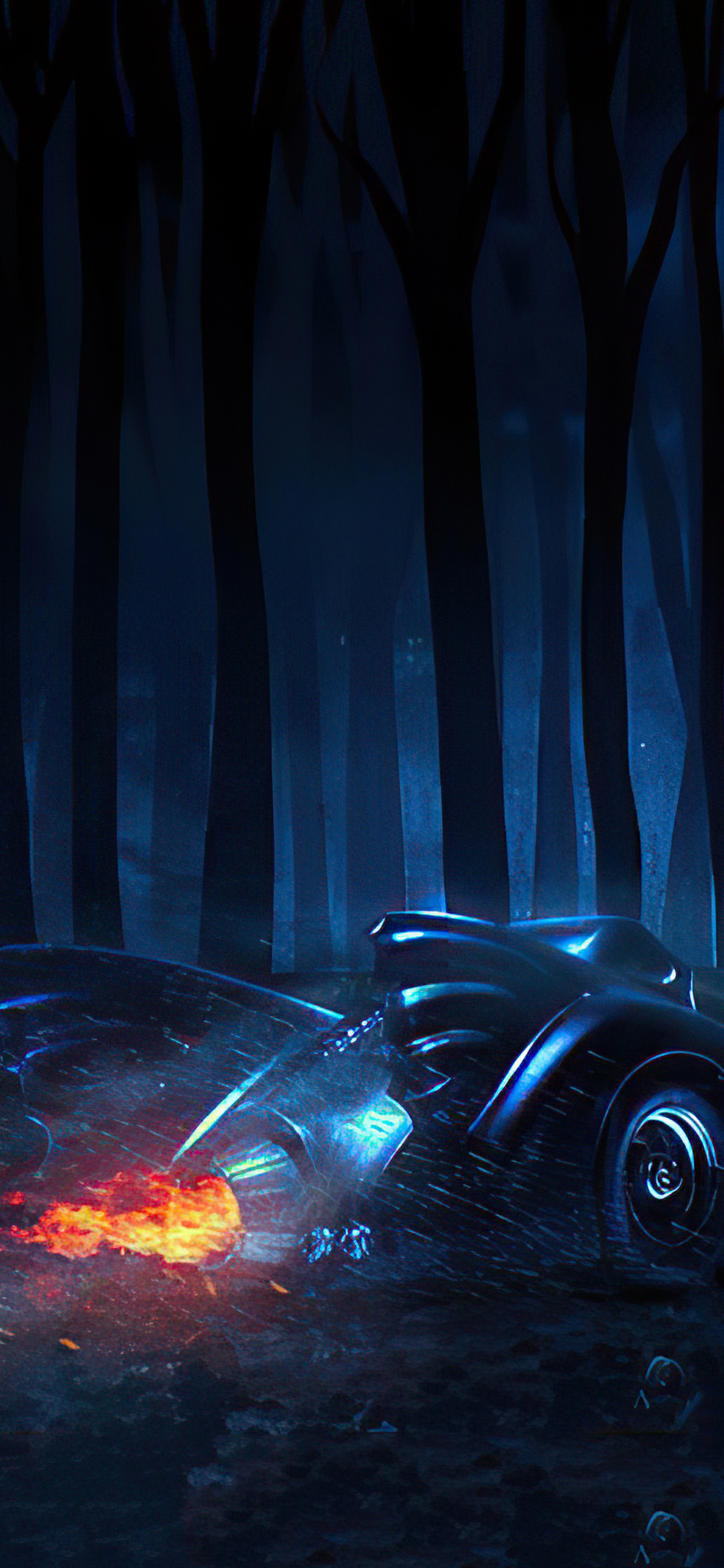 1125x2436  Алиса в стране чудес Тим Бертон Обои - пещера обоев