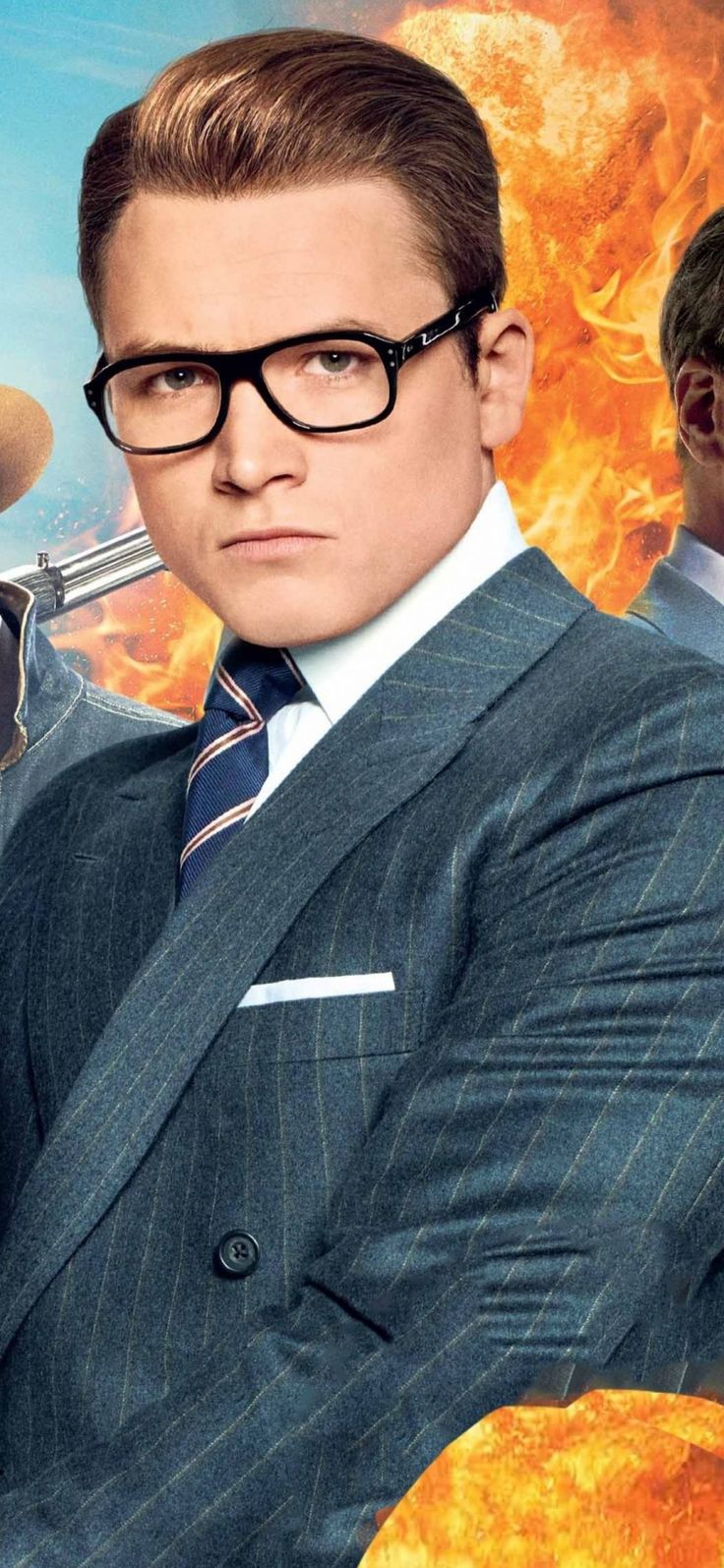 736x1594  Тарон Эгертон в Kingsman The Golden Circle 4K Ultra HD Мобильные обои