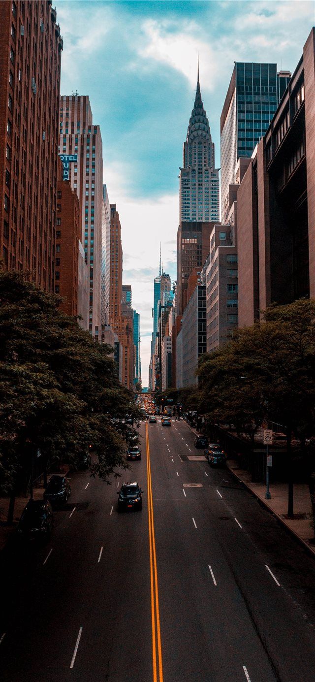 640x1385 Chrysler Building Нью-Йорк Соединенные Штаты iPhone X обои | Нью-Йорк обои Обои tumblr lockscreen Крайслер-билдинг